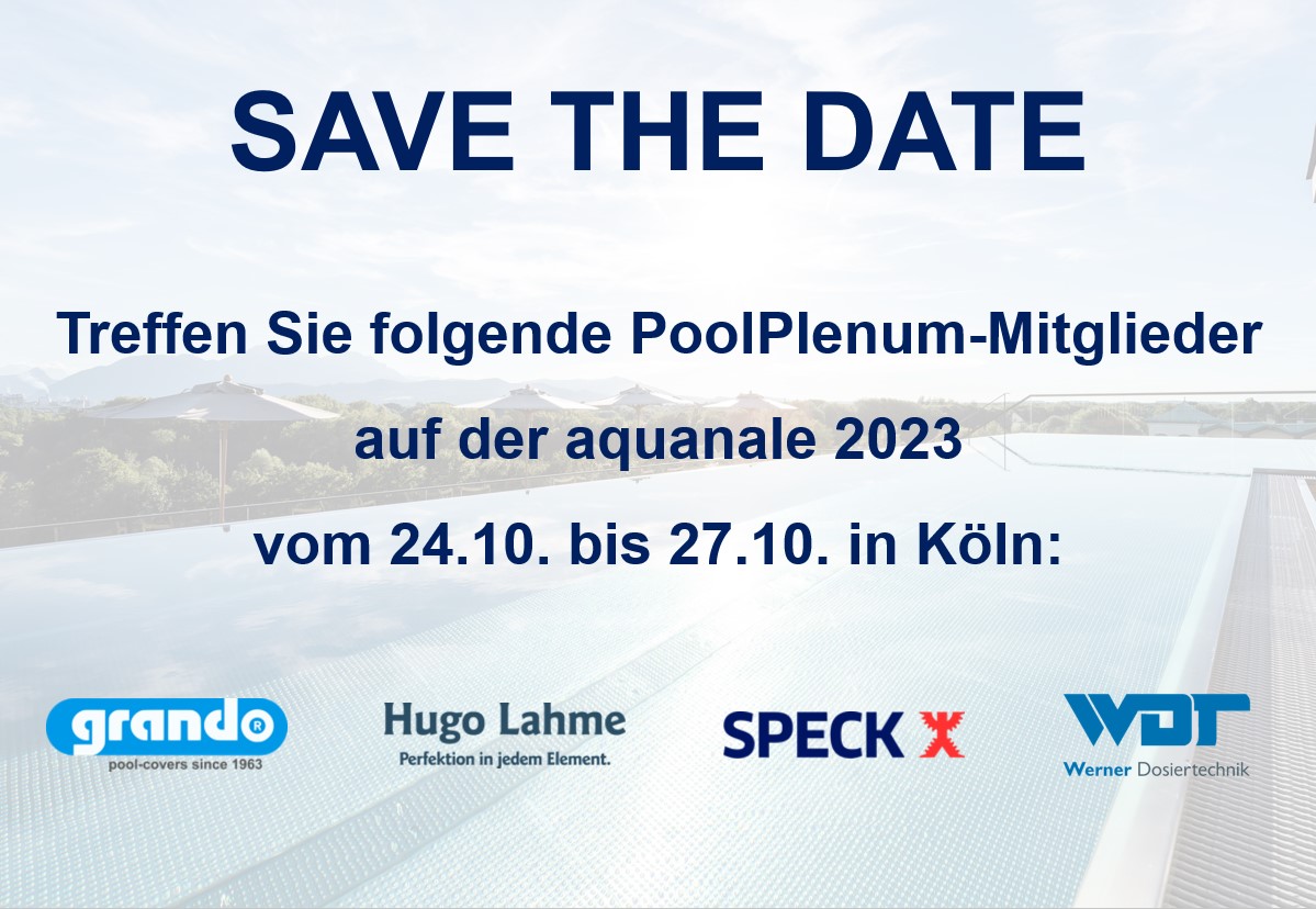PoolPlenum-Mitglieder auf der aquanale 2023